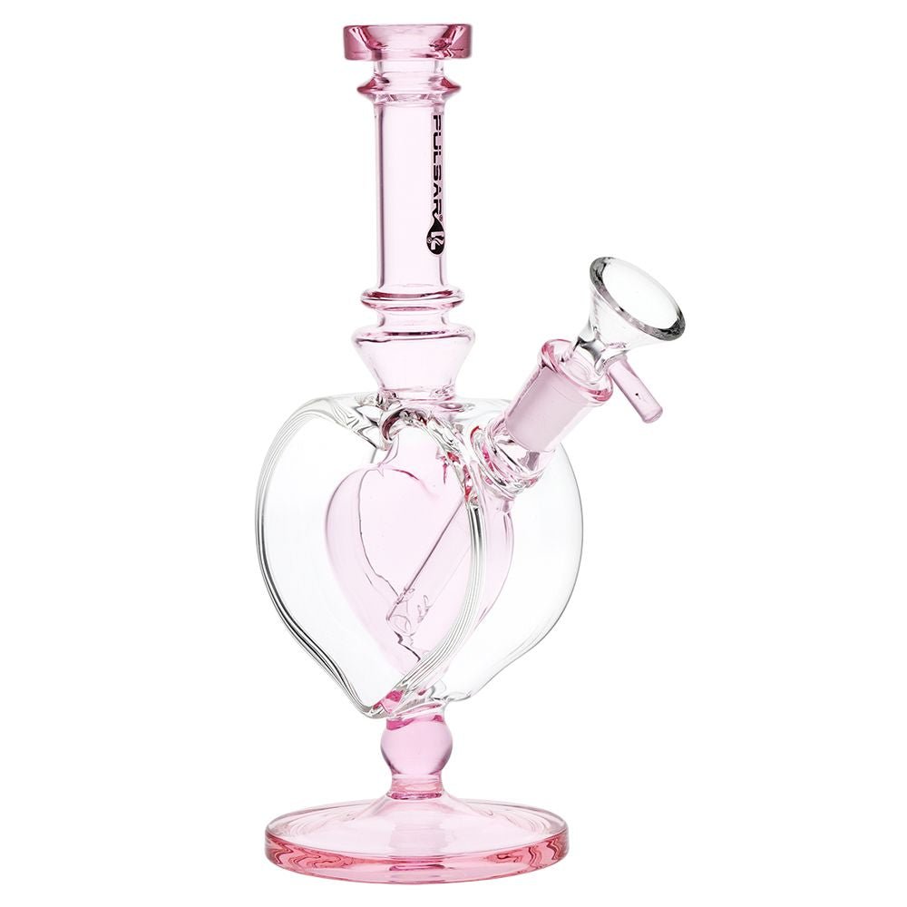 Pulsar Pink Heart Chalice Water Pipe - Glasss Station