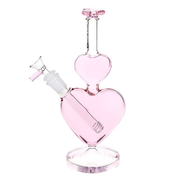 Pulsar Stacked Hearts Glass Water Pipe - Glasss Station