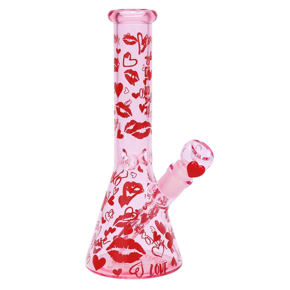Pulsar Valentine's XOXO Beaker & Hand Pipe Set - Glasss Station