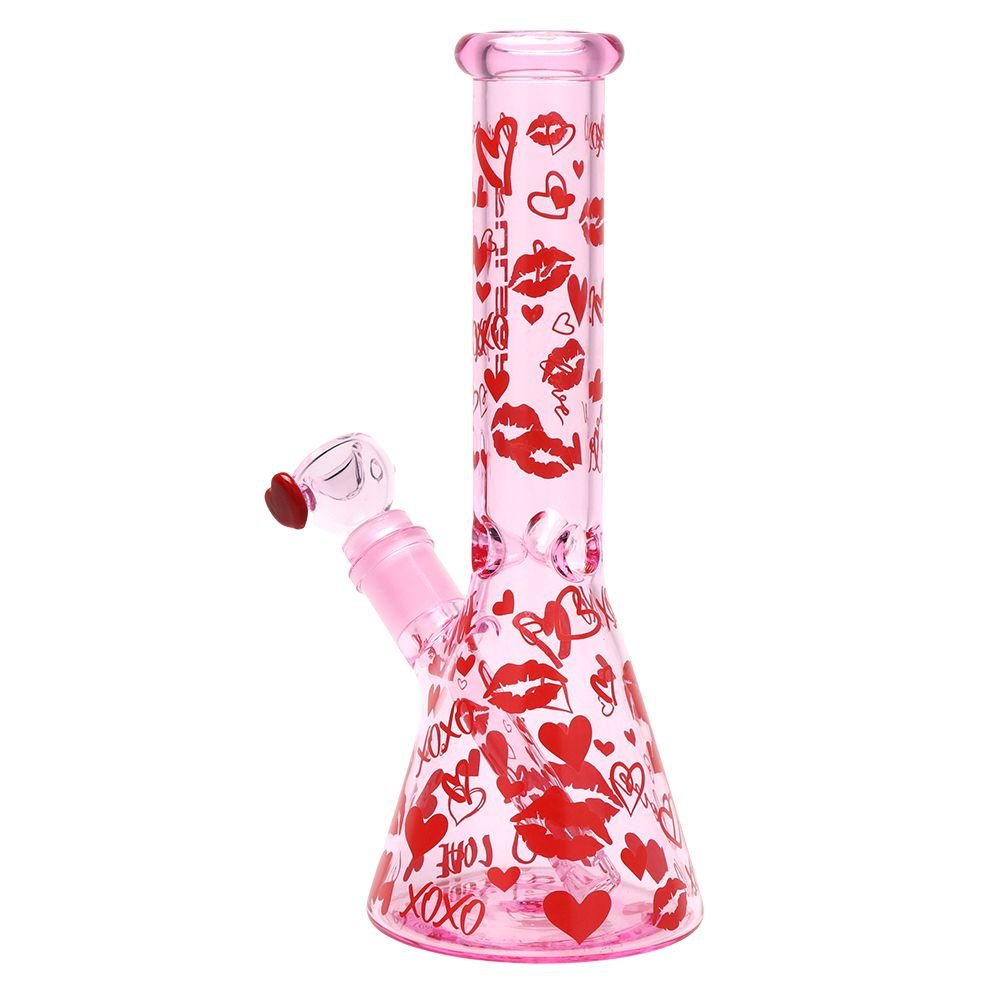Pulsar Valentine's XOXO Beaker & Hand Pipe Set - Glasss Station