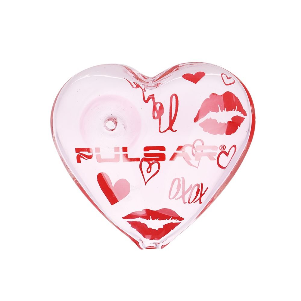 Pulsar Valentine's XOXO Beaker & Hand Pipe Set - Glasss Station