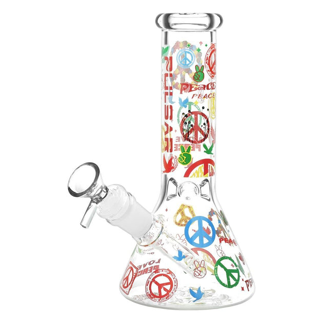 Pulsar World Peace Beaker Water Pipe - Glasss Station