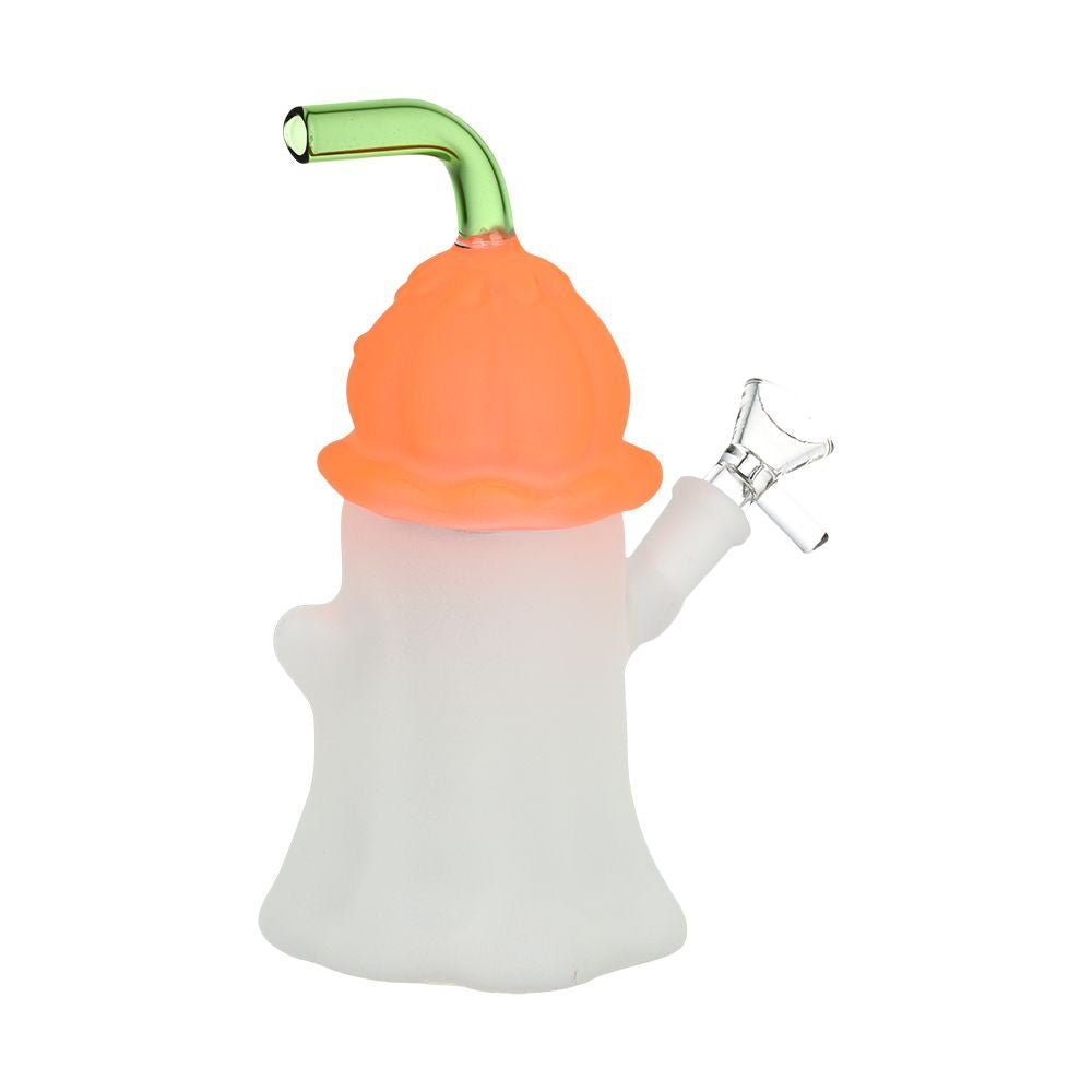 Pumpkin Head Ghost Glow In The Dark Bong - Glasss Station
