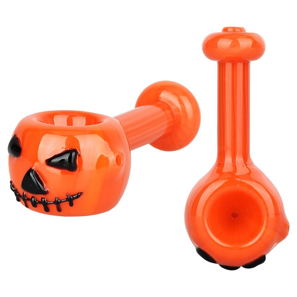 Pumpkin Head Spoon Pipe - Glasss Station