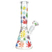 Rainbow Pride Leaf Beaker Water Pipe - Glasss Station