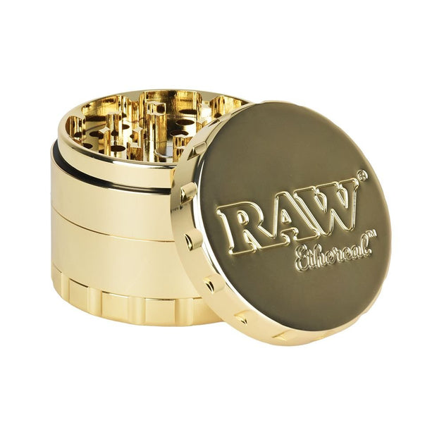 RAW Ethereal Gold - Plated Stainless Steel Grinder - Glasss Station