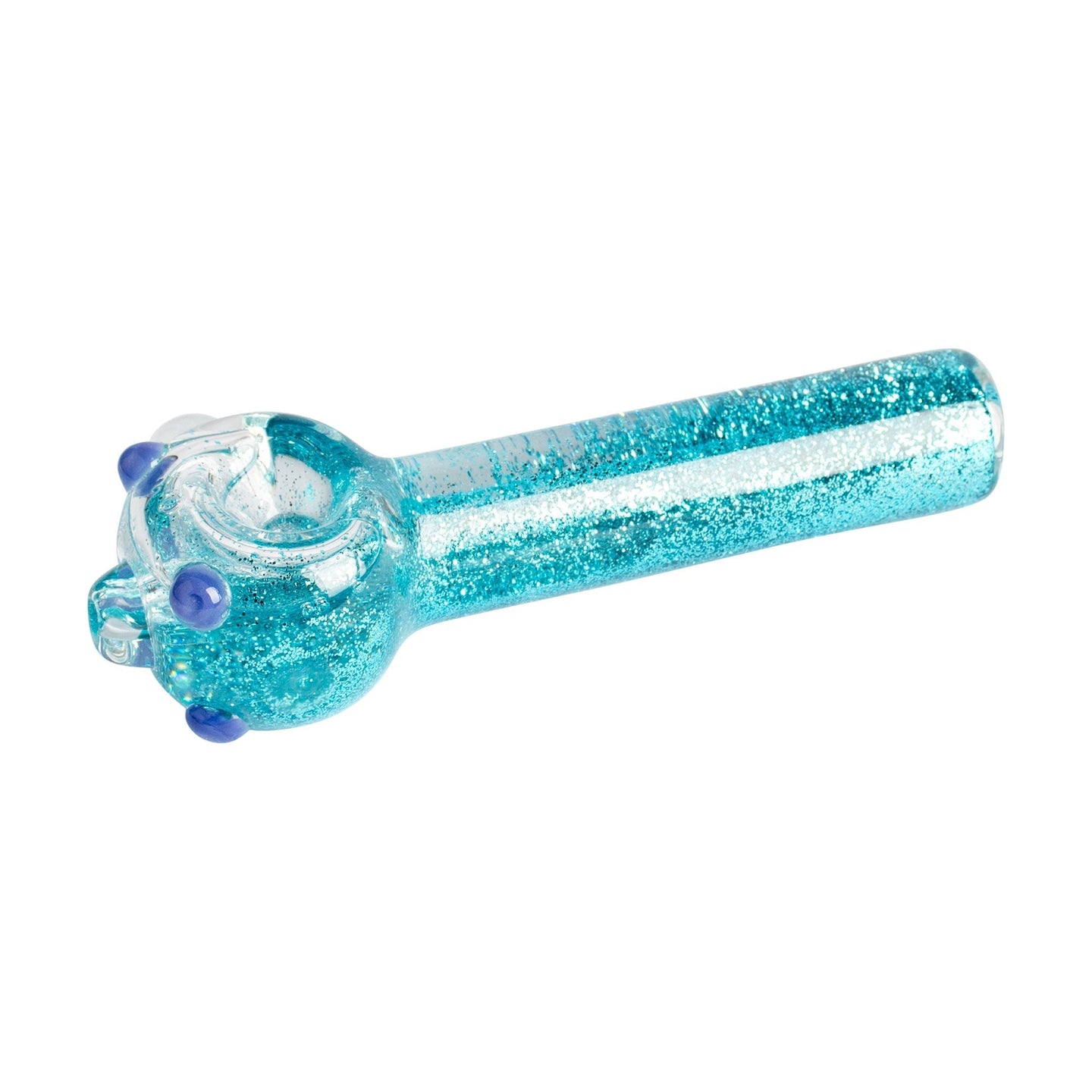 Red Eye Tek Sparkle Liquid Glass Pipe - Glasss Station