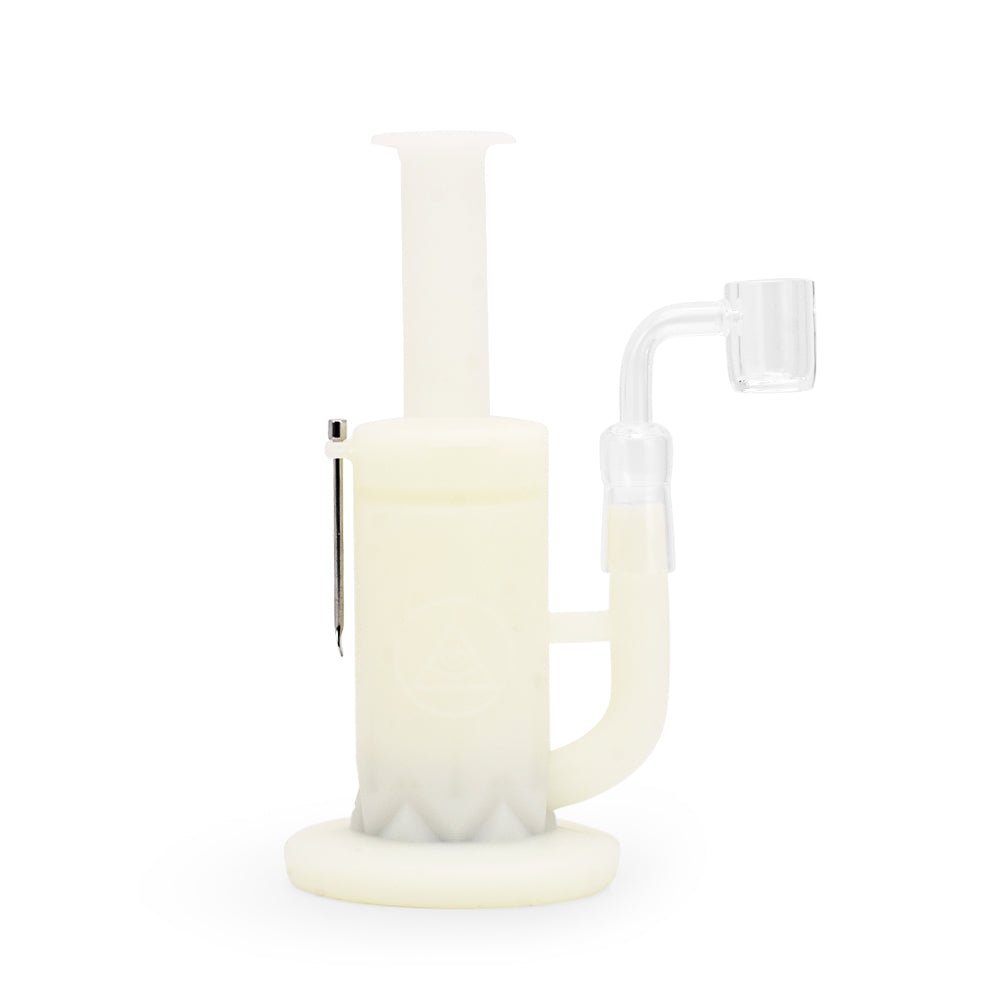 Ritual 8.5'' Silicone Sidecar Rig - UV Titanium White - Glasss Station