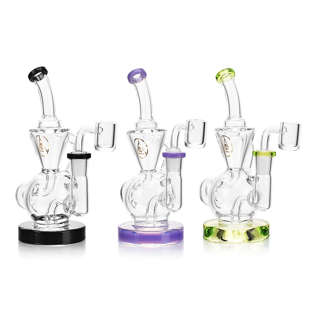Ritual Smoke Air Bender Bubble-Cycler Rig Lime Green - Glasss Station