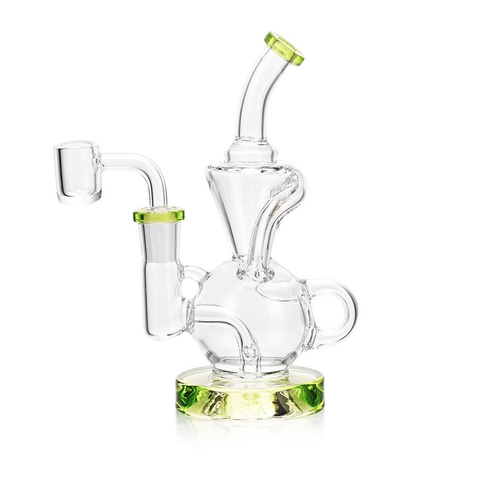 Ritual Smoke Air Bender Bubble-Cycler Rig Lime Green - Glasss Station