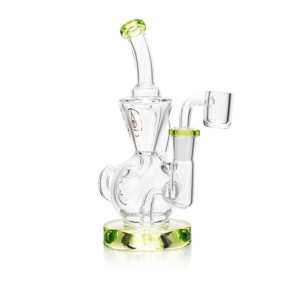 Ritual Smoke Air Bender Bubble-Cycler Rig Lime Green - Glasss Station