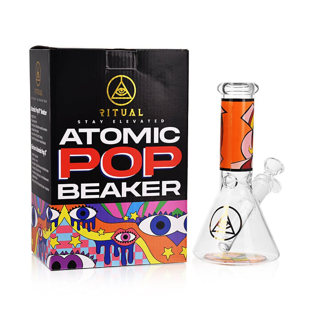 Ritual Smoke Atomic Pop 8" Beaker Blue Eyes - Glasss Station