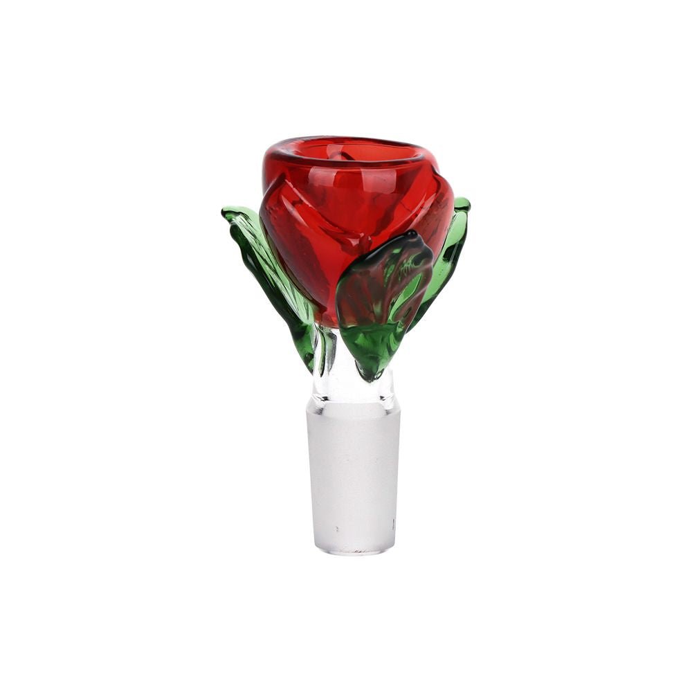 Rose in Vase Glass Water Pipe - Glasss Station