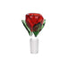 Rose in Vase Glass Water Pipe - Glasss Station