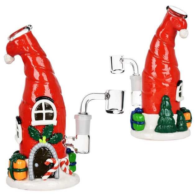 Santa Cap Elf House Dab Rig - Glasss Station