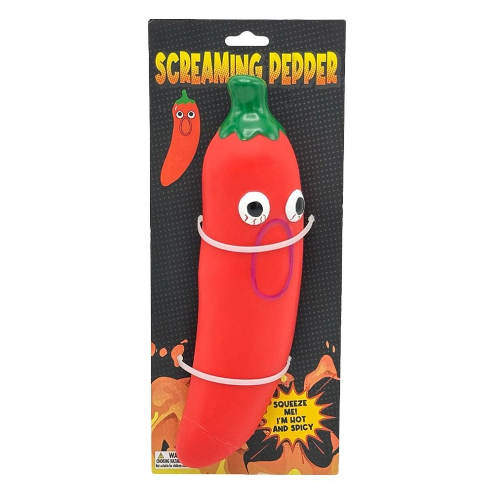 Screaming Chili Pepper Squeak Toy - Glasss Station