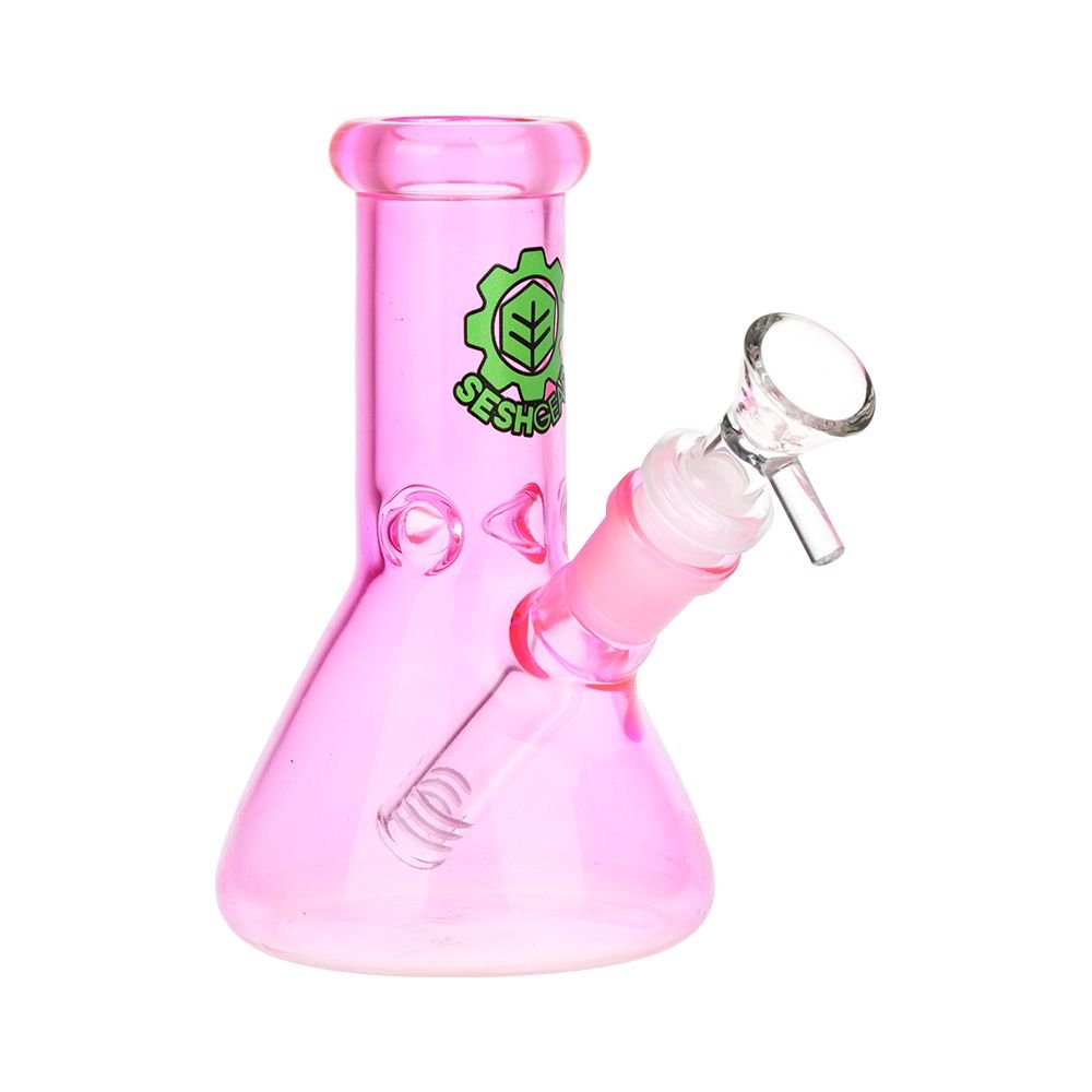 SeshGear Shorty Color Beaker Bong - Glasss Station