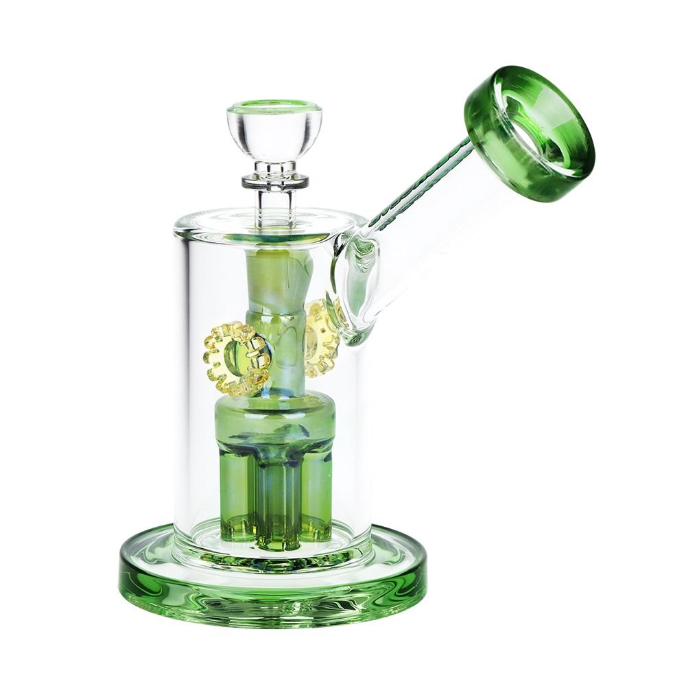 SeshGear Steampunk Gears Fumed Perc Bubbler - Glasss Station