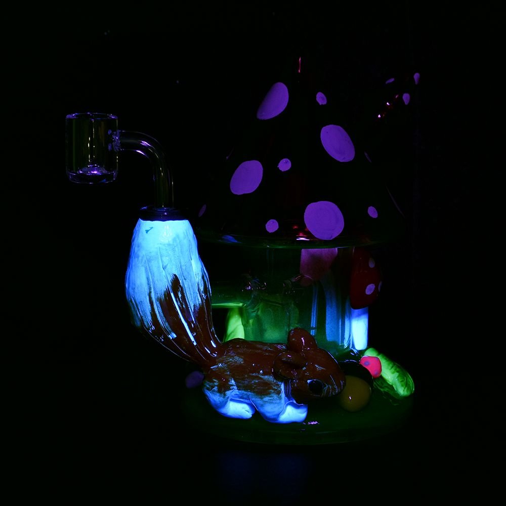 Shroom Forest Fantasy Glass Dab Rig - Glasss Station