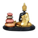 Sitting Buddha & Cairns Dual Incense Burner - Glasss Station