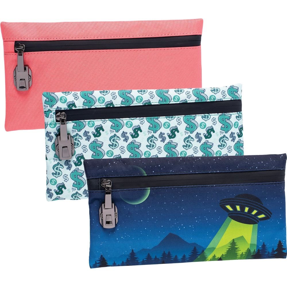 Smell Proof Zippered Fabric Pouch - Glasss Station