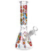 Smiling Flowers Beaker Bong - Glasss Station