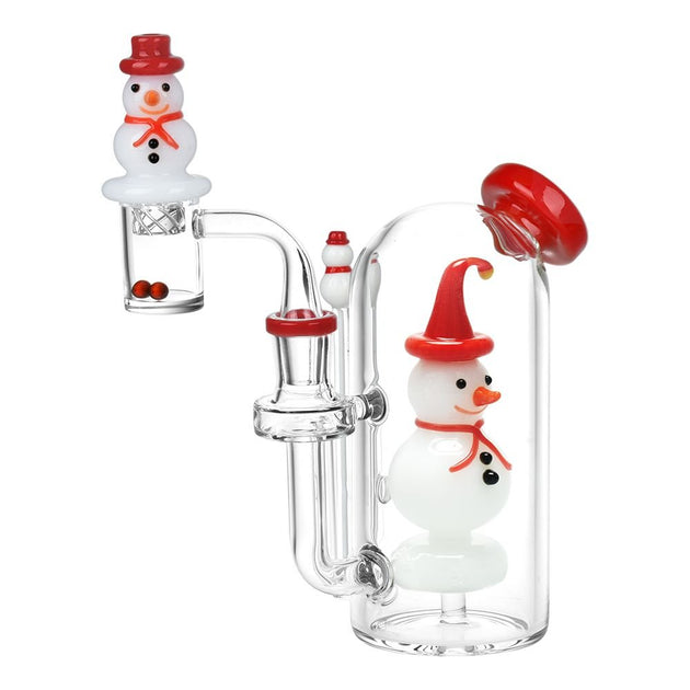 Smiling Snowman Glass Dab Rig Set - Glasss Station