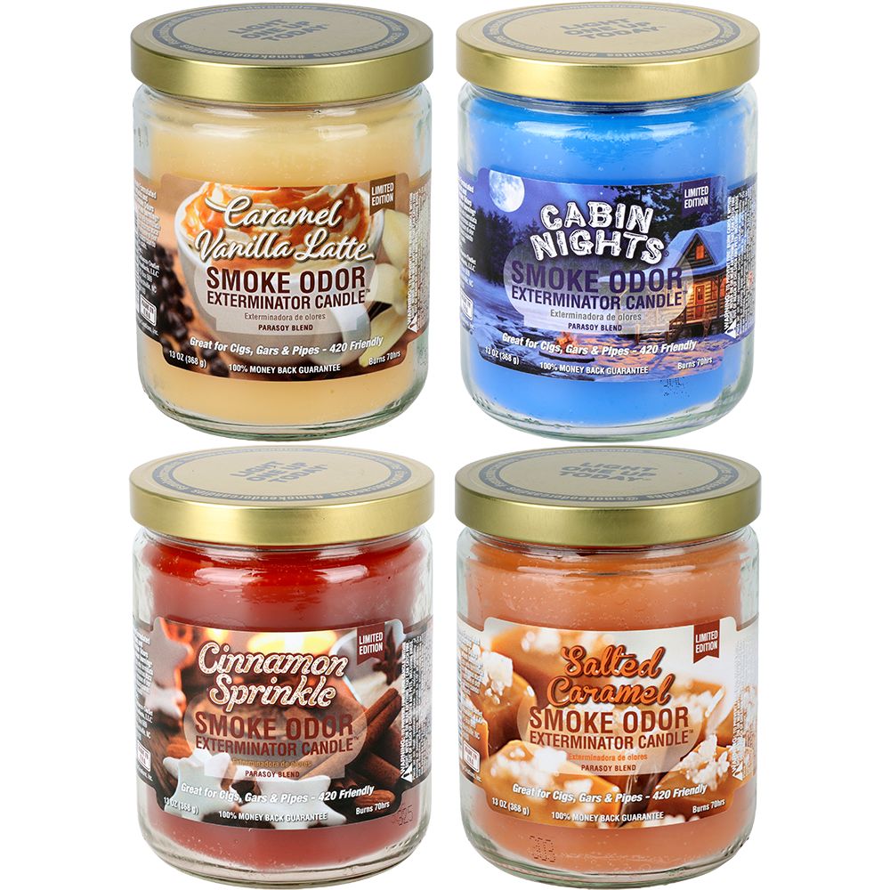 Smoke Odor Exterminator Candle - Warm & Cozy Series - Glasss Station