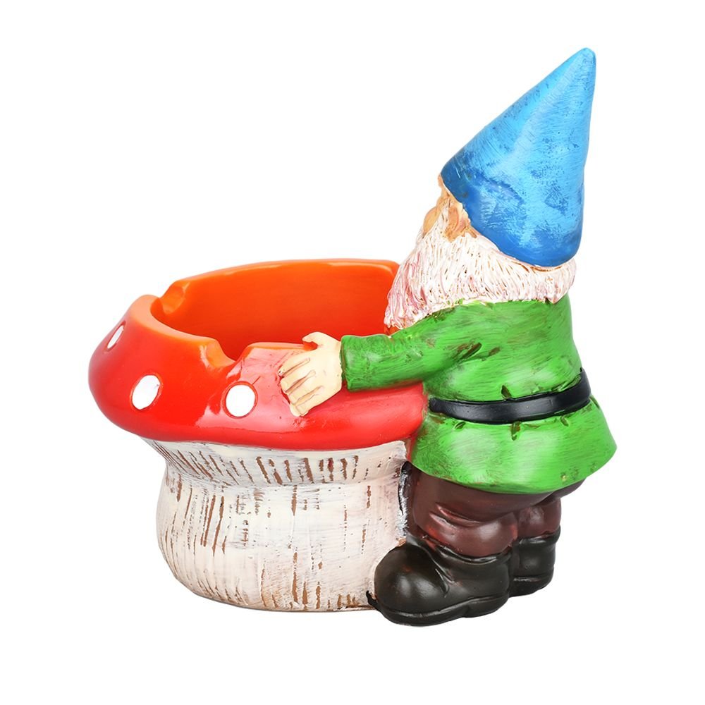 Smoking Gnome Mushroom Ceramic Ashtray - Glasss Station