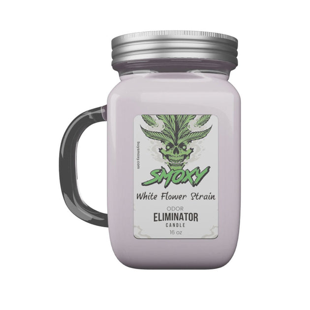 Smoxy White Flower Strain Smoke Candle - Glasss Station