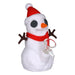 Snappy Snowman Silicone Water Pipe - Glasss Station
