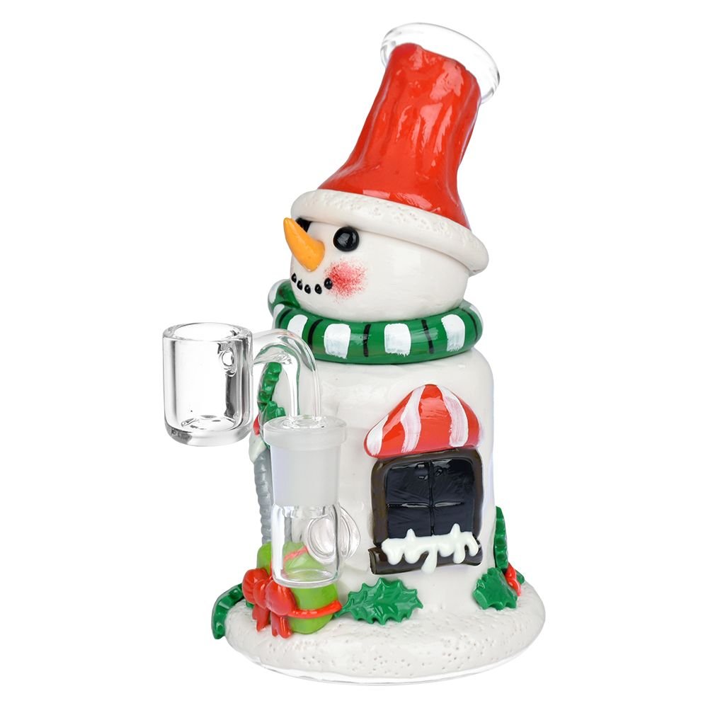 Snow Place Like Home Glass Dab Rig - Glasss Station