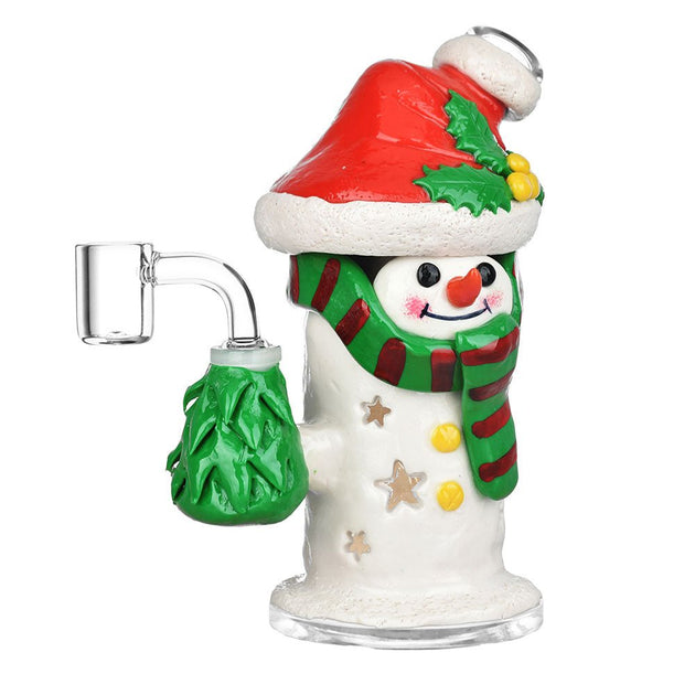 Snowman Glow in the Dark Dab Rig - Glasss Station