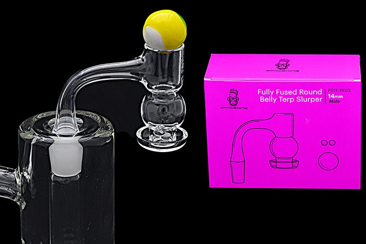 Space King Fully Fused Round Belly Terp Slurper - Glasss Station