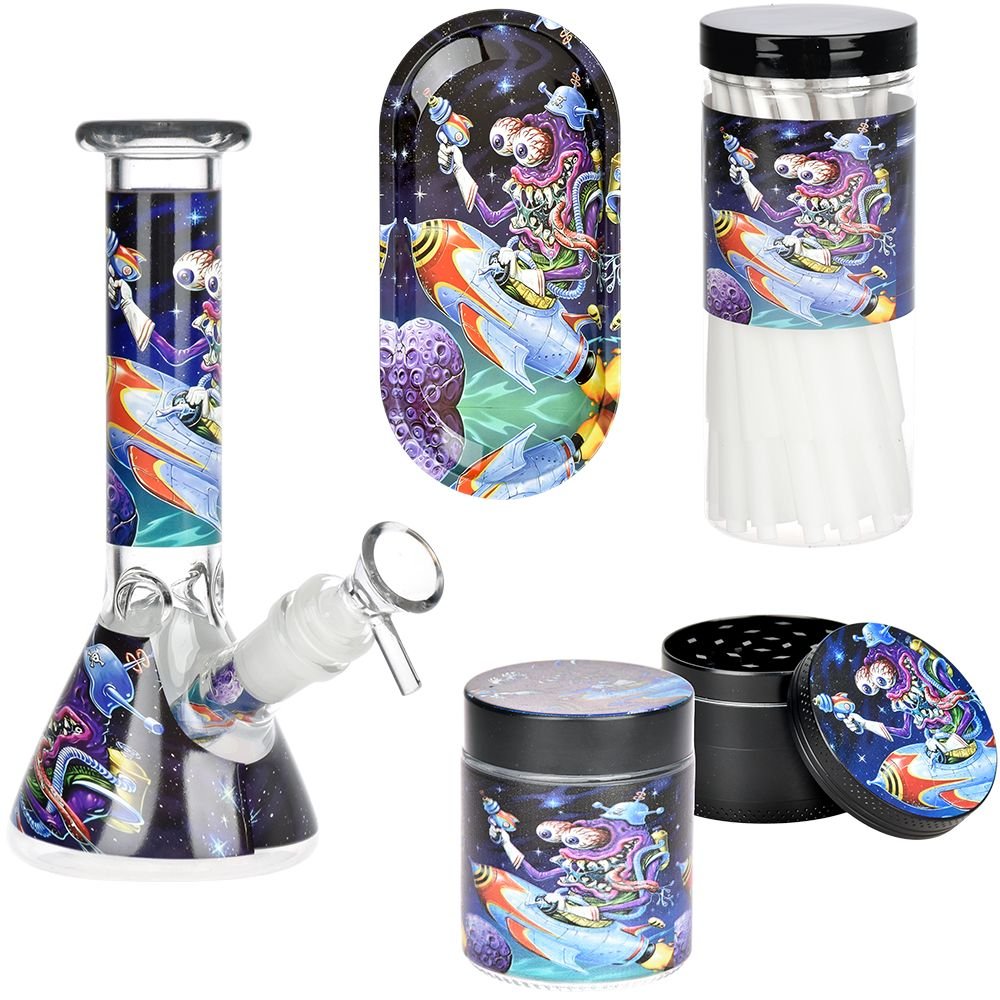 Space Monster Glass Water Pipe Smoking Set - Glasss Station