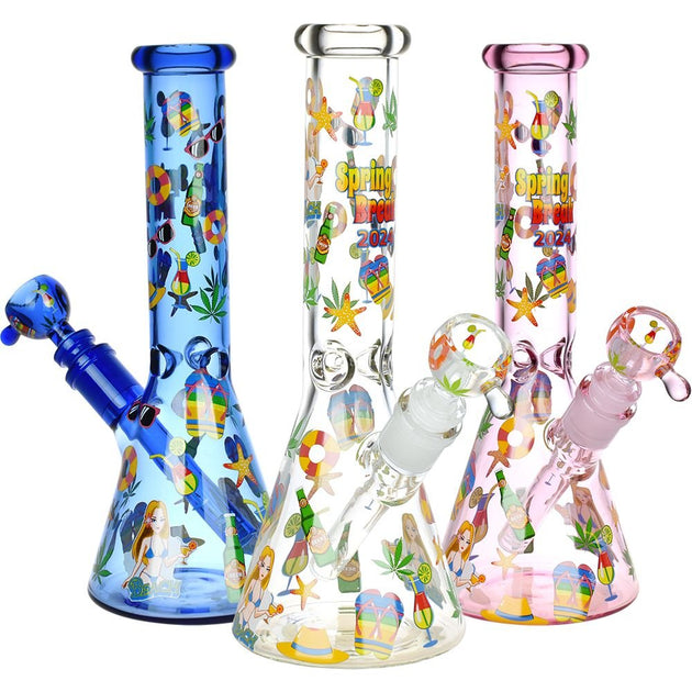 Spring Break 2024 Glass Beaker Bong - Glasss Station
