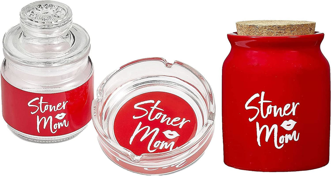 Stoner Mom Ashtray and Stash Jar Set - Glasss Station