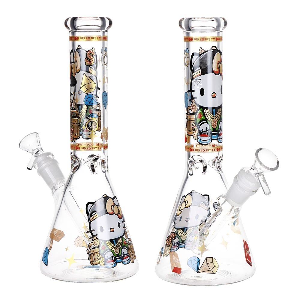 Swagged Out Kitty Beaker Bong - Glasss Station