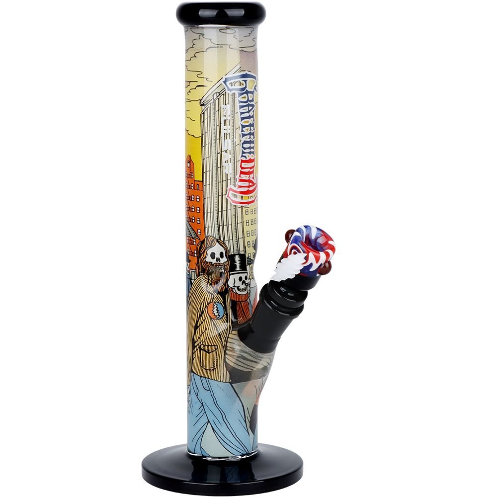 The Grateful Dead x Pulsar Inside Print Straight Tube Bong - Glasss Station