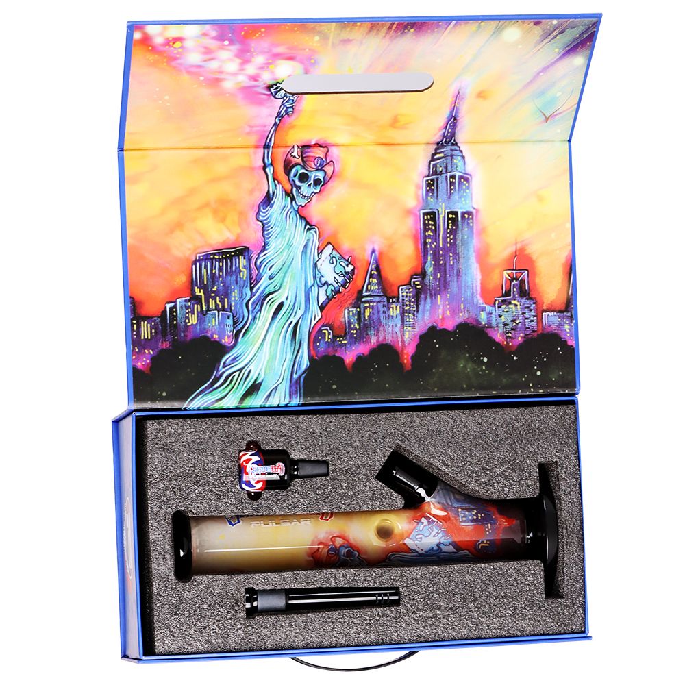 The Grateful Dead x Pulsar Inside Print Straight Tube Bong - Glasss Station