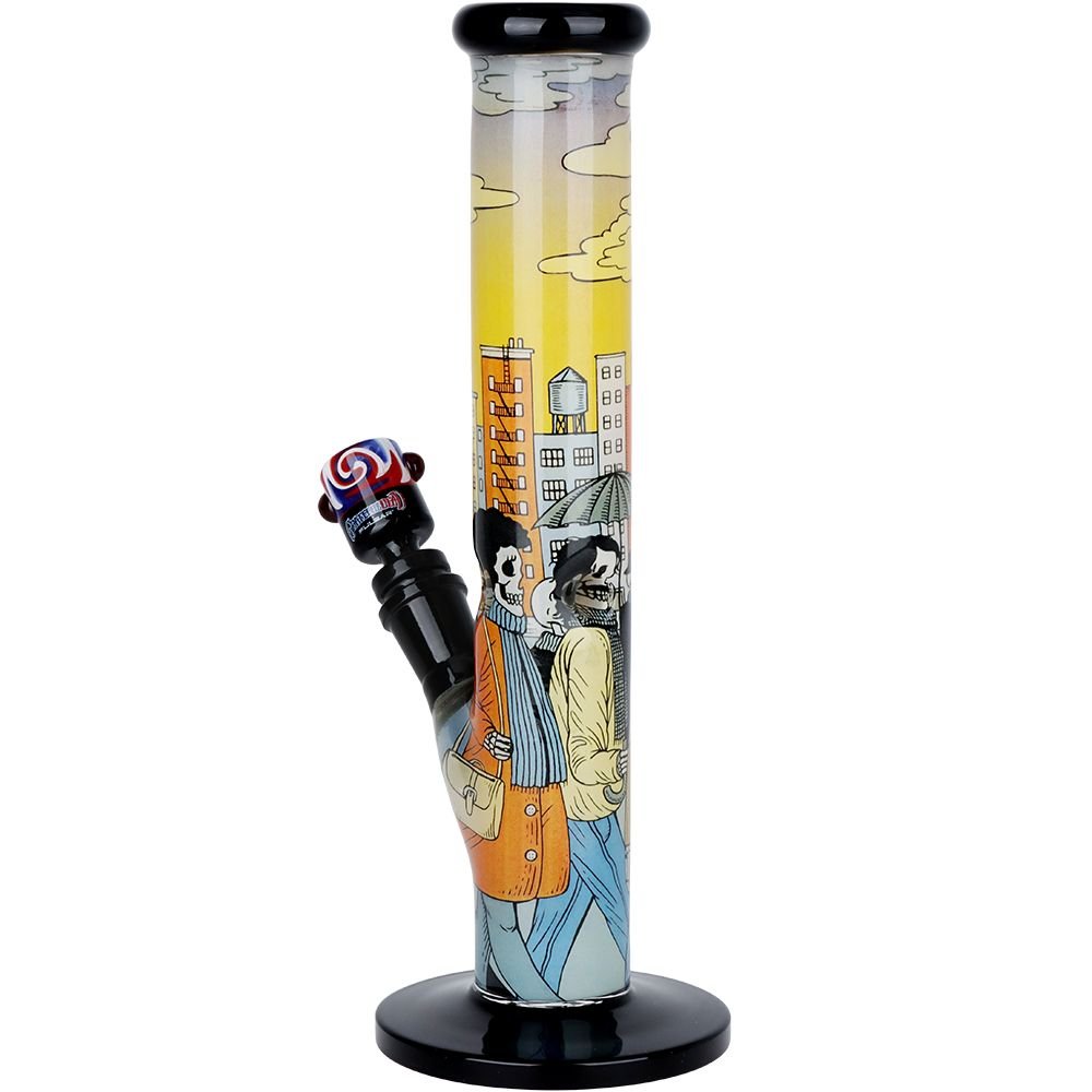 The Grateful Dead x Pulsar Inside Print Straight Tube Bong - Glasss Station