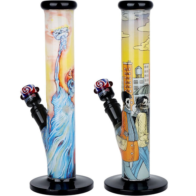 The Grateful Dead x Pulsar Inside Print Straight Tube Bong - Glasss Station