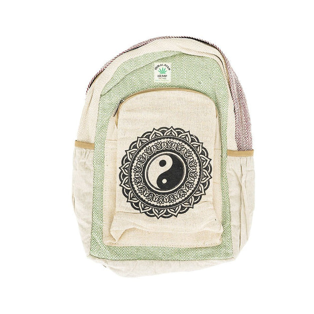 ThreadHeads Himalayan Hemp Yin Yang Mandala Backpack - Glasss Station