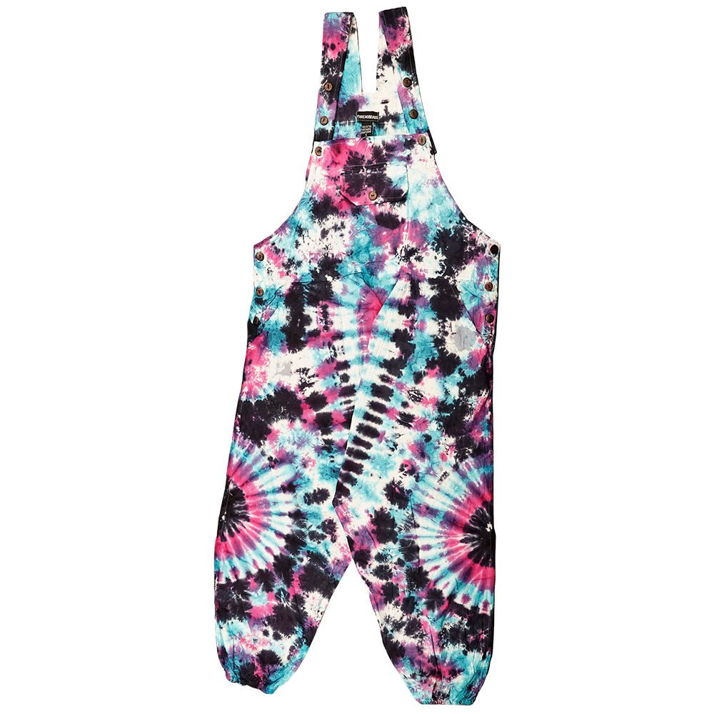 Threadheads Multicolor Tie Dye Overalls - Glasss Station
