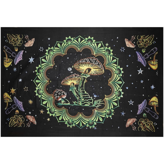 ThreadHeads Mushroom Mandala Tapestry - Glasss Station
