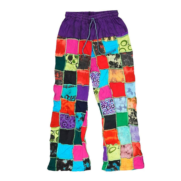 ThreadHeads Rainbow Patchwork Pants - Glasss Station
