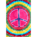 ThreadHeads Tie Dye Peace Sign Tapestry - Glasss Station