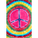ThreadHeads Tie Dye Peace Sign Tapestry - Glasss Station