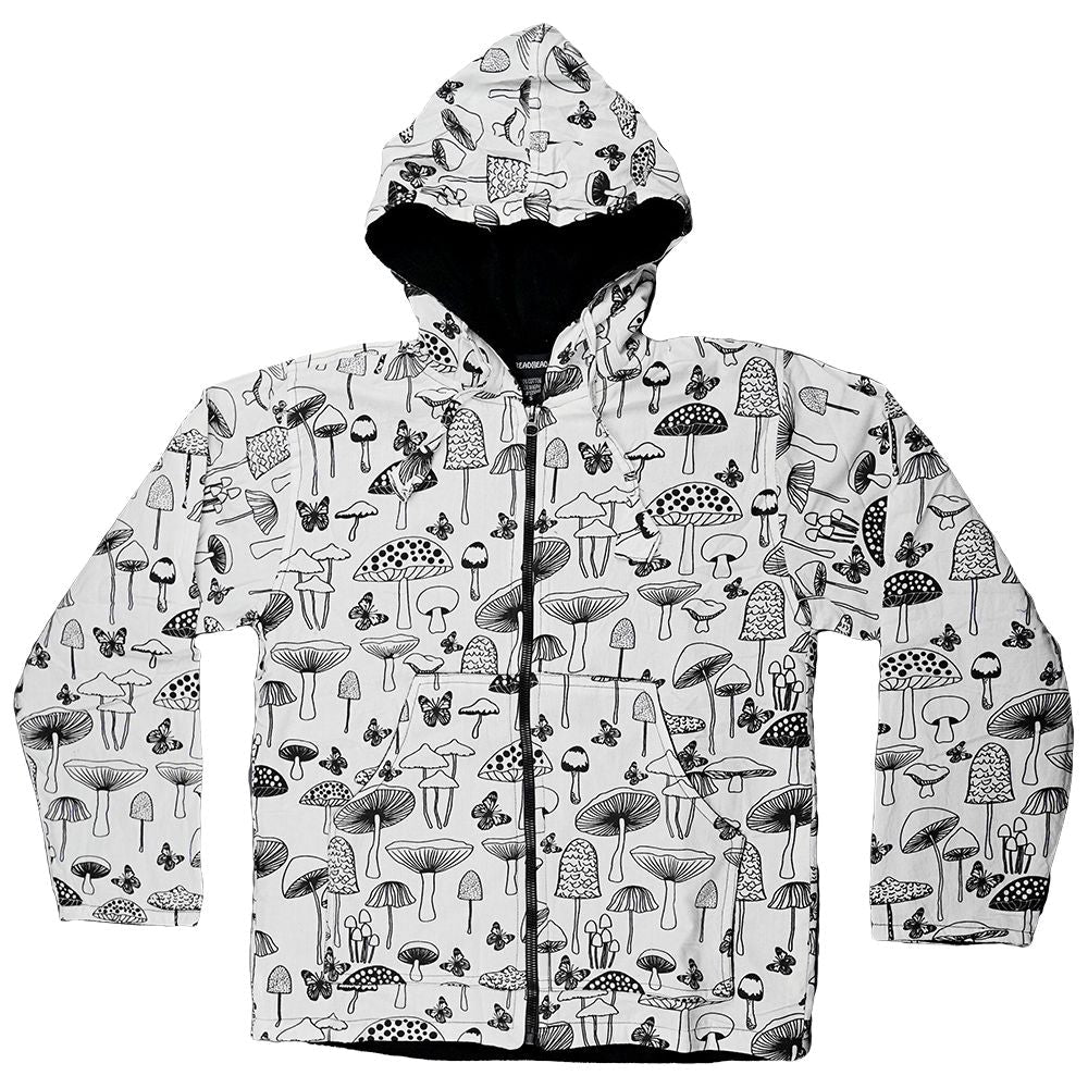 ThreadHeads Upright Mushroom Zippered Hoodie - Glasss Station