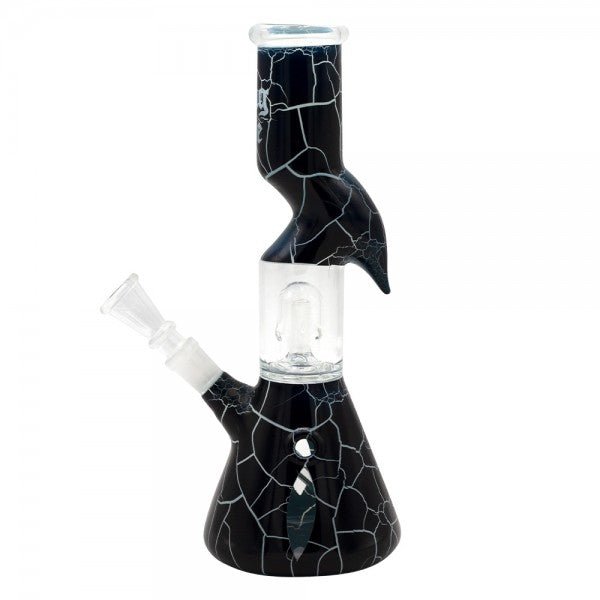 Thug Life 10" Cracked Stone Glass Water Pipe - Glasss Station